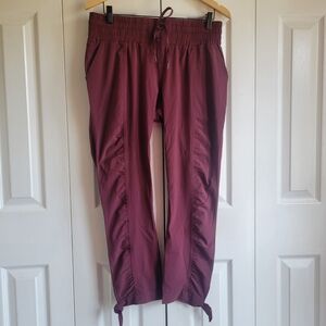 Prana Maroon Pants with Drawstring